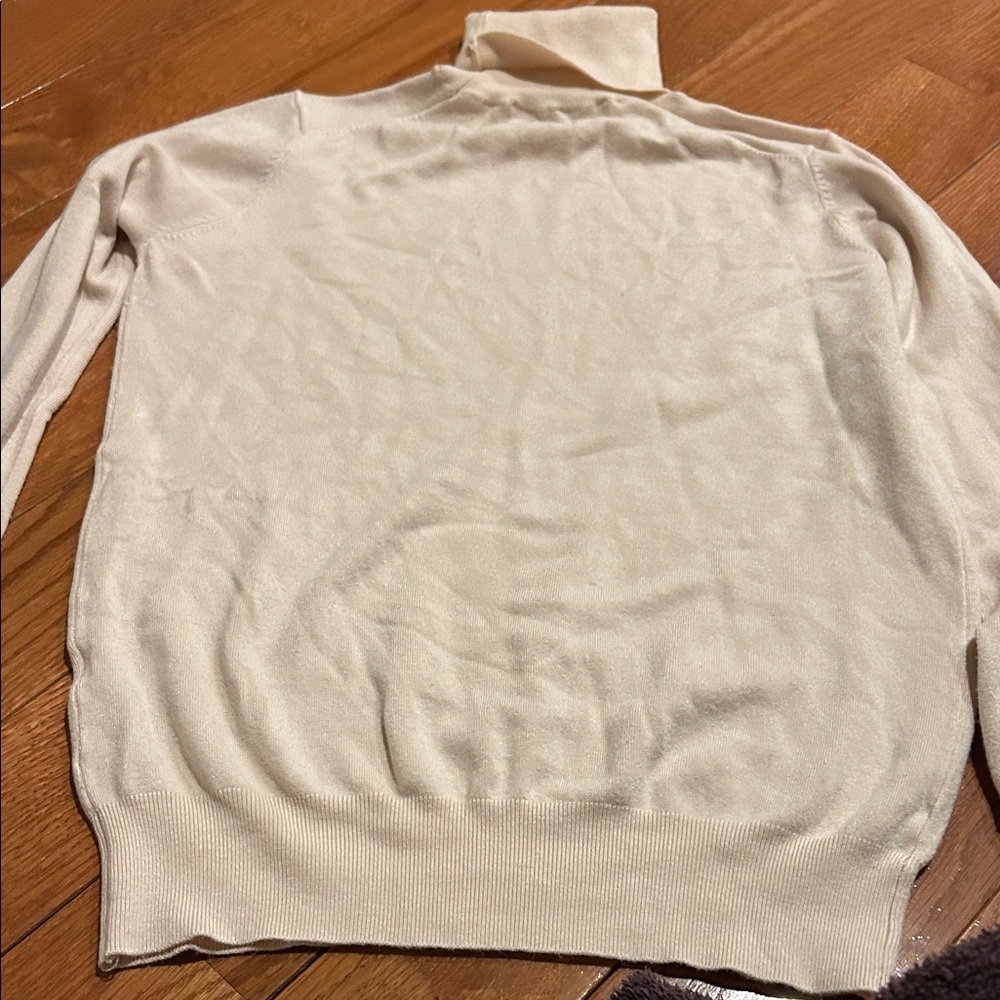 Zara Cream Turtleneck Sweater - Picture 5 of 9